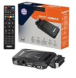 Humax - Terrestrischer DVB-T2 HD-2023T2 Digimax Nano Digital-Decoder mit 2in1 Fernbedienung zur Steuerung des Fernsehers