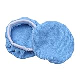 YiZYiF 5tlg Polierhaubenset Polierscheibe Polierhaube Polierfell aus Microfiber Auto Polierer Pad Abdeckung fur Auto-Poliermaschine Blau 5-6 Zoll One_Size