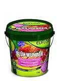 Euflor Blühwunder 1 kg Eimer • sorgt für reiche Blütenfülle und gesunde grüne Blätter • NPK-Dünger 15+10+15 mit 2% MgO + Eisen und Spurennährstoffen • Spezialdünger