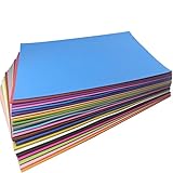 64 Tonkarton A4 Bunt, 120g Tonzeichenpapier, Tonpapier Bunt, Basteln Bastelpapier, 4 Buntpapier, Pappe Bastel Kinder & DIY Bögen, für Malen Kartenherstellung Einladungen Scrapbook Basteln Pappe