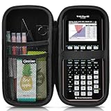 Grsxiao Taschenrechner Tasche Kompatibel mit Texas Instruments TI-84 Plus CE/TI-84 Plus/TI-Nspire CX II CAS/TI-Nspire CX II/TI-83 Plus/TI-89 Titanium/TI-85/TI-86 Farbgrafikrechner, Schwarz