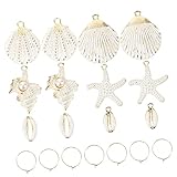 Gogogmee 1Satz Schmuck Charms Seestern und Anhänger für DIY Schmuckherstellung Ohrschmuck Armbänder und Mehr Leicht und Vielseitig Einsetzbar