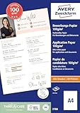 Avery Zweckform 2788 Business Inkjet Bewerbungspapier (200 Blatt, 100 g/m², A4, satiniertes Druckerpapier, beidseitig beschichtet, sofort trocken & wischfest, Geschäftspapier für Inkjet-Drucker) weiß