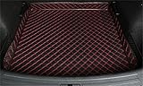 ZSHYTWE Auto Kofferraumschutz Leder Kofferraummatte Cargo Liner Für MG ZS 2019 2020 2021 Kofferraum Teppich Innenausstattung Abdeckungen Antirutsch mit hohem Rand(Black Red Wire 1)