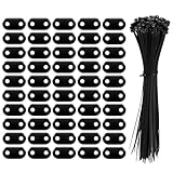 50 Stück Sichtschutz Befestigung Set, Befestigungskit Für Sichtschutzmatten, Wetterfestes Befestigungsset, Befestigungsclips Für Garten Balkon