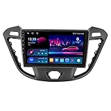 9 Zoll Android 14 Auto Stereo Für Ford Transit Custom Tourneo 2013-2021 Plug and Play Multi-Touchscreen GPS Navigation Unterstützt WiFi/USB/Spiegel Link/Rückfahrkamera/Lenkradsteuerung Player