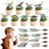 Essbare Dino Rex Dinosaurier Cupcake Kuchen Dekorationen Muffin Desserts Lebensmittel Dekoration für Feiern Party Events Babyparty Partyzubehör