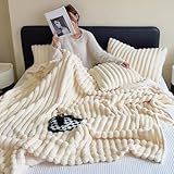 Générique Decke aus Kunstpelz, flauschige Wurfdecke, Sherpa-Felldecke, warm und bequem, dekorativ, für den Boden des Sofas im Schlafzimmer