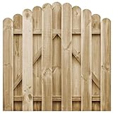 Mengtu Gartentor Gartentür Zaun Tor Holztor Hoftor Gartentor Lattenzaun ZauntorEingangstor Tor Einfahrtstor Design für Garten Imprägniertes Kiefernholz 100x100 cm Garten Möbel