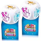 MACH MAL PAUSE® Anti Stress Würfel 2er Set - die bunten Stresswürfel mit 6 lustigen Aktionen zum Stressabbau sind das Geschenk für Kollegen Studenten Freunde - Büro Spielzeug für Mitarbeiter