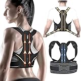 ZINUU Rücken Geradehalter, Rückenstützgürtel Haltungskorrektur Damen Herren, Haltung Korrektur Gurt, Back Posture Corrector, Verstellbare Haltungstrainer Rückengurt - Rückenstütze(39'-47')