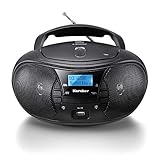 Karcher RR 5028D tragbares CD Radio (CD-Player, DAB+ Radio, Bluetooth, Batterie/Netzbetrieb, USB) schwarz