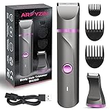 Elektrischer Bikini-Trimmer für Damen, Körperhaartrimmer, Schamhaartrimmer für Damen, Bikini, Arme, Beine, Achselhöhlen, Damenrasierer für Damen, austauschbare Keramikklingen, IPX7, Nass- und