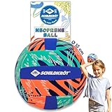 Schildkröt Unisex – Erwachsene Neopren Mini Beachvolleyball, Größe 2, Ø 15 cm, griffige Textile Oberfläche, salzwasserfest, ideal für kleine Kinderhände, 970342, Blau-Gelb-Grau, 2