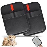 INABULETWO Statische Tierhaarentfernungshandschuhe, wiederverwendbar, elektrostatisch, Tierhaarentferner, Fellpflege-Handschuhe, Bürstenwerkzeug für Couch, Möbel, Teppich, Autositz, 2 Stück