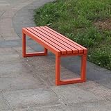 ZYGPH Gartenbank für den Außenbereich, wetterfest, ohne Rückenlehne, Sitzgelegenheit für Terrasse und Veranda, strapazierfähig bis 408 kg, perfekt für den Einsatz im Hof, Park und Garten.