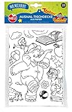 Benjamin Blümchen Papier-Tischdecke zum Ausmalen für Kinder, Benjamin Blümchen Ausmalen, Kindertischdecke, bemalbare Tischdecke Kindergeburtstag, Mal Mich Bunt