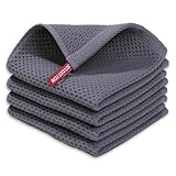 4er Küche Zubehör: Küchentuch, Putzlappen, Spüllappen Baumwolle, Handtücher, Küchenhandtuch, Spültuch, Putztücher - 30 x 30 cm