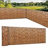 Generisch Weidenmatte Sichtschutz mit Kabelbindern,Sichtschutzzaun Bambus Garten,Balkon Sichtschutz Wetterfest,Gartensichtschutz Rollzaun50 60 80 120cm,Bambus Sichtschutz Zaun