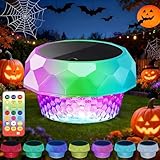 Joycome Halloween Deko Outdoor, Halloween Beleuchtung mit Fernbedienung, Dimmbar Farbwechselnde Schwimmende Poollampe Wasserdicht Floating Pool Lights für Rasen Whirlpool Garten Partei