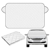 Cozlly Frostschutz Auto Frontscheibe Faltbar Sonnenschutz Auto Frontscheibe Windschutzscheibe Sonnenschutz Frontscheibenabdeckung für Sommer Winter gegen Sonne Staub Frost EIS Schnee, 95 * 140cm