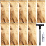 10 Stück luxuriöses, einzeln verpacktes Hotel-Einweg-Rasierer-Set mit Rasiercreme, sauber und hygienisch, umweltfreundlich, für den privaten Körper, tragbares Rasierer-Set für Zuhause, Hotel, Reisen