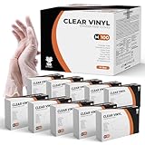 K-MART Gloveman Vinyl-Handschuhe, transparent, Größe M, 1000 Stück