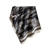 YsRoad Damen Schal - XXL Langer Schal Shawl Frühling Herbst Winter Warmer Schal Weicher Kaschmirimitation 185x65cm Schwarz Khaki Grau Grün