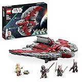 LEGO Star Wars Ahsoka Tanos T-6 Jedi Shuttle Set, baubares Raumschiff-Spielzeug mit 4 Minifiguren inkl. Sabine Wren und Marrok mit Lichtschwertern, Geschenk für Fans der Ahsoka-Serie 75362