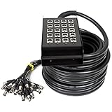 MUSIC STORE Multicore 16/4 30m mit Stagebox - Sicher ummanteltes Multicore-Kabel mit 16 Hin- und 4 Rückwegen