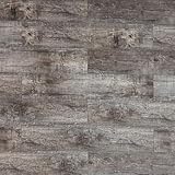 TRECOR Klick Vinylboden Premium SPC Vinyl- Designboden Massivdiele 6 mm stark mit 0,5 mm Nutzschicht inclusive Trittschall - WASSERFEST -Sie kaufen 1 m² (Eiche Old Rustik Dark, 1 m² | Vinylboden)