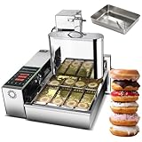 Kommerzieller Donut-Maker mit intelligentem Bedienfeld, Hochleistungs-Auto-Digital-Fritteuse für perfekte Donuts