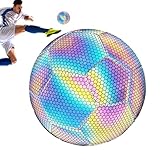 Glow in Dark Fußball – Kinder-Fußball, leuchtender Fußball, cooler, wasserdichter Spaß-Fußball für Geburtstag, Jungen, Training, Kinder, Weihnachten, Mädchen, Spiele, Outdoor-Sportarten