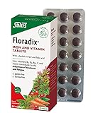 Vitamin- & Eisentabletten, SalusFloradix, glutenfrei, laktosefrei, vegan, 84 Tabletten