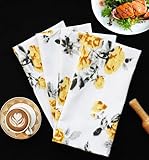 QUALITY HOME TEXTILES Geschirrtücher für die Küche, 100% Baumwolle, Elan-Blume, Küchentücher, 50 x 70 cm, perfekte Küchentücher.