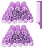 Tucnoeu 18PCS Lockenwickler Klein Selbsthaftende Lockenwickler für Kurze Haare Hair Rollers für Salon und Zuhause