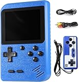 Hbaid Handheld Spielkonsole, Retro Handheld Konsole Mit 500 Klassischen Fc Spielen, 3' LCD-Bildschirm, Retro Game Console Für Zwei Spieler Spiele Und Tv-Ausgang, Kinder Und Erwachsene