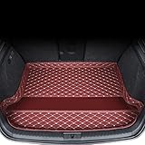 ZSHYTWE Auto Kofferraumschutz Für Kia für Sportage 2017 Kofferraummatten nur benutzerdefinierte Leder Auto Zubehör Interieur Antirutsch mit hohem Rand(7)