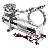 50L/min Luftfederungskompressor 12 V 100 PSI Hochleistungskompressor mit Kabel Luft Kompressor System für Autohupen, Pneumatische Federungssysteme, Pneumatische Werkzeuge
