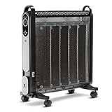 TROTEC TCH 2050 E Wärmewellenheizer Elektroheizer Konvektor Heizgerät 2 Heizstufen (1.200 W / 2.000 W) IR-Fernbedienung Mica-Heiztechnik