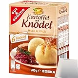 Gut&Günstig Kartoffelknödel Halb & Halb 6 Knödel (200g Packung) + usy Block
