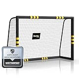 Racetex Fussballtore für Garten Kinder und Erwachsene mit [Anti-Rost Beschichtung] - Fußballtor Kinder inkl. Erdanker für optimalen Halt - Fußball Tor mit rundum Polsterung (180cm x 120cm)