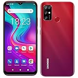 Android 11 Handy ohne Vertrag DOOGEE X96 PRO, Octa Core 4GB + 64GB, 5400mAh Akku, 13MP Quad Kamera, 6,52 '' Wassertropfenbildschirm, Smartphone DUAL SIM + SD(3 Steckplätze), Fingerabdruck Rot