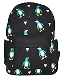 GFM buntem, trendigen Cartoon-Rucksack-vielseitig einsetzbar-A4 Ordner, Schule, Reise, Urlaub, Freizeit Gr. M, Mehrfarbig - Style 6 - Elephants - Pink