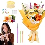 ETUCYNG Häkelblütenkit, Blossom Crochet Set - Buntes Strickset - Lustige Handwerksbedarf, Kunst- und Handwerkskit zum Geburtstag, Weihnachten, Neujahr