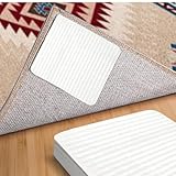 Teppichgreifer Antirutschmatte Vacuum Tech Antirutschunterlage 8 Stück Teppich Antirutschunterlage für Parkettboden Fliesen Waschbarer Wiederverwendbarer Rutschmatte Teppich Anti Rutsch(10x10cm)