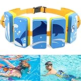 Herenear Schwimmgürtel für Kinder 3-6 Jahre, Einstellbare Schwimmhilfe mit 5 Blockelementen & Sicherheitsverschluss