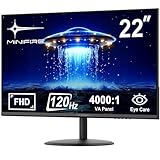 Minifire 22 Zoll Business Computer Monitor, FHD 1080p,120 Hz, FreeSync, Eye Comfort, sRGB 107%, Ultra Thin Aperture, Tilt, VESA, HDMI,PC Bildschirm-Schwarz(MF22X3AH)