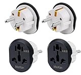 SKIKHN 6 Stück Steckdosen Adapter Universal