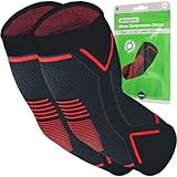 aZengear Ellenbogenbandage 2‑Pack | kompressions Sleeve zur Tennisarm- & Golfarm-Unterstützung | Ellenbogenbandage Herren & Damen für Kraftsport, Gewichtheben, Arthritis, Tendinitis (L)